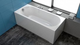 Ванна акриловая Kolpa San Tamia 170х75 см/О прямоугольная с панелью белый 590640