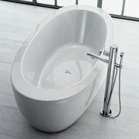 Ванна акриловая Laufen IL Bagno Alessi One 203х102 см отдельностоящая с панелью белый H2419700000001
