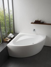 Ванна акрилова Laufen Solutions 150х150 см кутова з панеллю з LED-освітленням білий H2445070006151