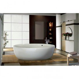 Ванна акриловая отдельностоящая Roca Georgia 185х100 с панелью и сифоном белая A24T445000