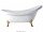 Ванна акрилова овальна PoolSpa Nostalgy 174х82х80 PWKPA10ZNPZ0902 + левові лапи (золото)