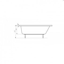 Ванна акрилова прямокутна Roca колекція Linea 170x70х43 A24T034000