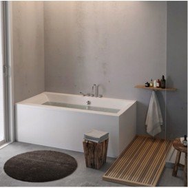 Ванна акрилова прямокутна PoolSpa колекція Windsor 180х85 з рамою білий PWPNT10ZS000000