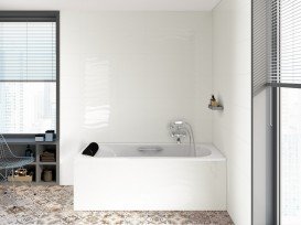 Ванна акриловая прямоугольная Roca BeCool 170х80 с ручками белая A248016001