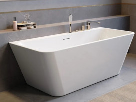 Ванна акрилова Radaway Gloria 150х72 см пристінна білий WA1-54-150x072U