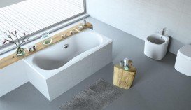 Ванна акриловая Radaway Iria 160x75 см с ножками белый WA1-01-160x075U