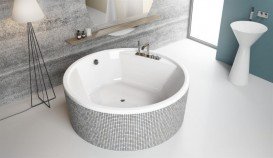 Ванна акриловая Radaway Meteora Ø 160 см отдельностоящая белый WA1-39-160US