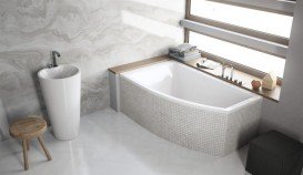 Ванна акриловая Radaway Sitera 160x95 см левая с ножками белый WA1-32-160х095L