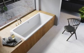 Ванна акриловая Radaway Tea 160x75 см с ножками белый WA1-51-160x075S