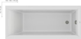 Ванна акрилова Ravak Favorit 160x70 см білий XC00100122