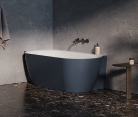 Ванна акриловая Ravak Freedom Corner II Tec L 175x86 см белый/синий CC91400000