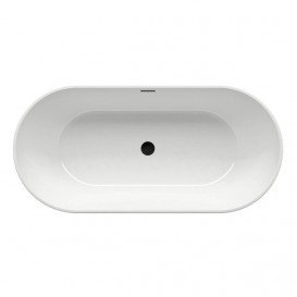 Ванна акриловая Ravak Freedom O 169x80 см отдельно стоящая белый/слив перелив черный XC00100032