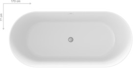 Ванна акриловая Ravak Freedom O Tec 170x77 см белый CC61000000