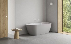 Ванна акриловая Ravak Freedom O Tec 170x77 см белый/дымчато-серый CD31500000