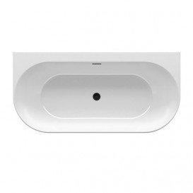 Ванна акриловая Ravak Freedom W 166x80 см отдельно стоящая белый/слив перелив черный XC00100033