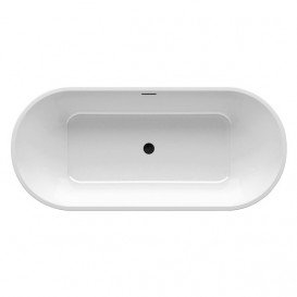 Ванна акриловая Ravak Solo 178x80 см отдельно стоящая белый/слив перелив черный XC00100036