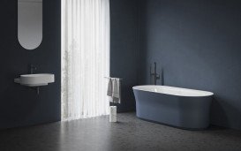 Ванна акриловая Ravak Ypsilon 180x80 см белый/синий XC00100071