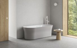 Ванна акриловая Ravak Ypsilon 180x80 см белый/дымчато-серый XC00100078