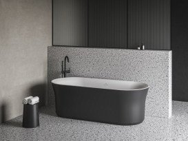 Ванна акрилова Ravak Ypsilon 180x80 см білий/чорний XC00100058