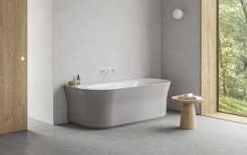 Ванна акриловая Ravak Ypsilon Wall 178x86 см белый/дымчато-серый XC00100077