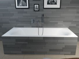 Ванна акрилова Riho Linares прямоугольна 180х80 права біла BT4600500000000