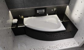 Ванна акриловая Riho Lyra асимметричная 140х90 левая белый BA6600500000000