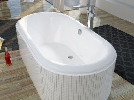 Ванна акриловая Riho Seth овальная 180x86 белый BB2200500000000