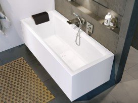 Ванна акрилова Riho Still Square Plug & Play прямокутна 180x80 права з панеллю BD1100500000000