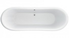 Ванна акрилова свободностоящая Burlington Boat / Admiral 177.5x88.5 см білий T6C