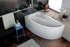 Ванна акриловая угловая асимметричная встраиваемая Kolpa-San Calando R 160х90 см белый 570760