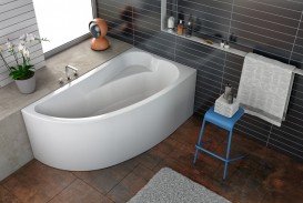 Ванна акрилова кутова асиметрична вбудована Kolpa-San Calando L 150x85 см білий 592980