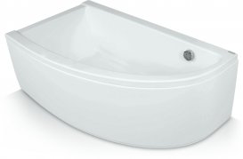 Ванна акриловая угловая PoolSpa коллекция Laura 150х90 L левая с рамой белый PWANW10ZS000000