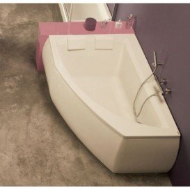 Ванна акриловая угловая PoolSpa коллекция Aquamarina 175х100 L левая с рамой белый PWAI310ZS000000