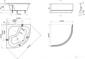 Ванна акрилова кутова Ravak Gentiana 150х150 CG01000000