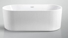 Ванна акриловая VBI Levanna отдельностоящая 170х75 см белый VBI-071217