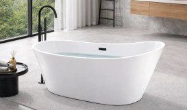 Ванна акриловая VBI Maella отдельностоящая 170х75 см белый VBI-070517