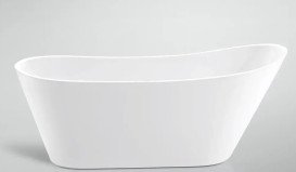 Ванна акриловая VBI Maella отдельностоящая 170х75 см белый VBI-070517