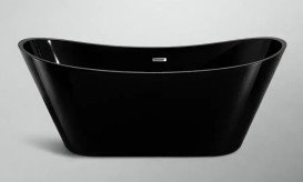 Ванна акрилова VBI Marmolada окремо 170х75 см чорний VBI-071117