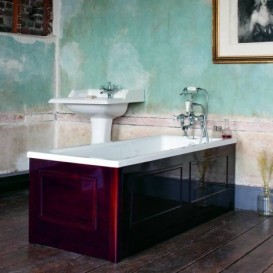 Ванна акрилова вбудована Burlington Arundel 180x80 см з ніжками білий Е17