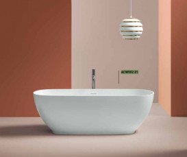 Ванна Artceram Hoop 170x70 см штучний камінь LivingTec® білий матовий ACW002 05