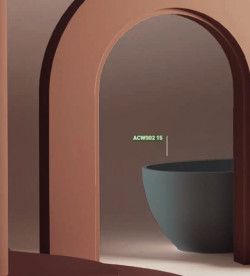 Ванна Artceram Hoop 170x70 см штучний камінь LivingTec® сірий ACW002 15