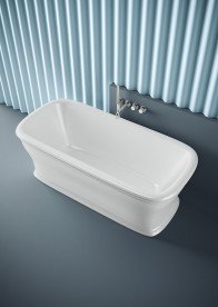 Ванна Artceram Neo 180x85 см искусственный камень LivingTec® белый ACW003 01