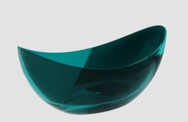 Ванна Besco Axya 180х80 см с сифоном клик-клак хром ResiCast Ocean Breeze #WAA-180-OBC