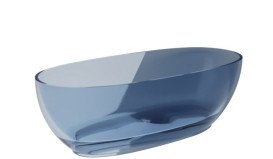 Ванна Besco Mexa 170х78 см с сифоном клик-клак хром ResiCast Blue Wave #WAM-170-BWC