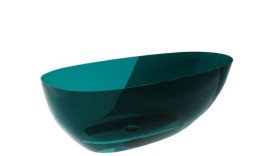 Ванна Besco Xara 160х75 см с сифоном клик-клак белый ResiCast Ocean Breeze #WAX-160-OBW