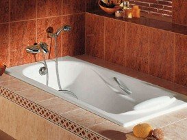 Ванна чугунная Roca Haiti 160х80 см 177 л с противоскользящим покрытием белый A233070001