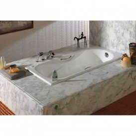 Ванна чугунная Roca Malibu 160х75 см 171 л с противоскользящим покрытием белый A23107000R