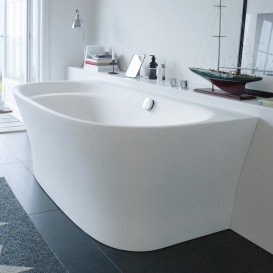 Ванна Duravit Cape Cod из искусственного камня DuraSolid 190х90 см белый 700364000000000