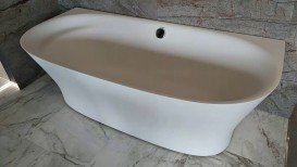 Ванна Duravit Cape Cod из искусственного камня DuraSolid 190х90 см белый 700364000000000