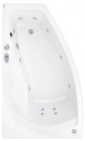Ванна гідромасажна акрилова PoolSpa Nicole 150х80 L ліва система Economy 1 білий PHAOC10SO1C0000